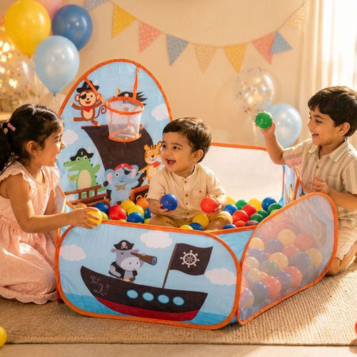 PIRATE BALL POOL (WITH 30 COLOURFUL BALLS)