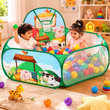 FARM HOUSE BALL POOL (WITH 30 COLOURFUL BALLS)