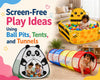 Screen-Free Play Ideas Using Ball Pits, Tents, and Tunnels