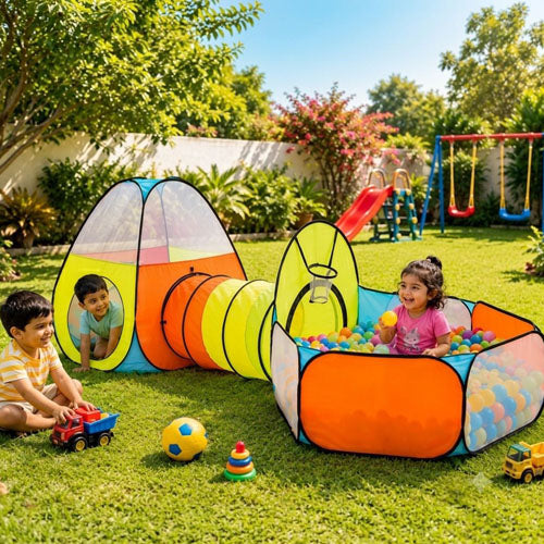 3-in-1 ADVENTURE PLAY TENT SET