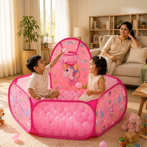 UNICORN BALL POOL (WITH 30 COLOURFUL BALLS)