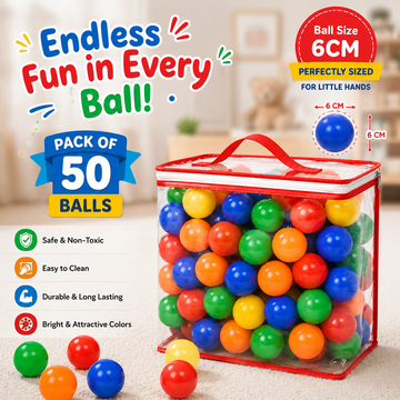 PACK OF 50 BALLS (6CM)