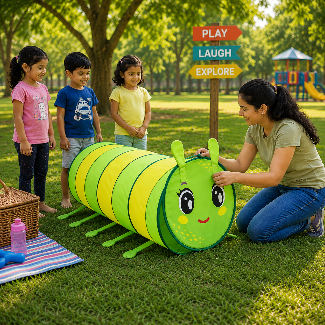 CATERPILLAR CRAWLING TUNNEL