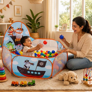 PIRATE BALL POOL (WITH 30 COLOURFUL BALLS)